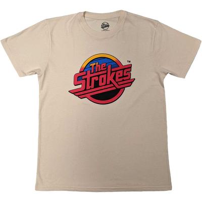 The Strokes - Czerwone Logo - Naturalny t-shirt Koszulka Unisex