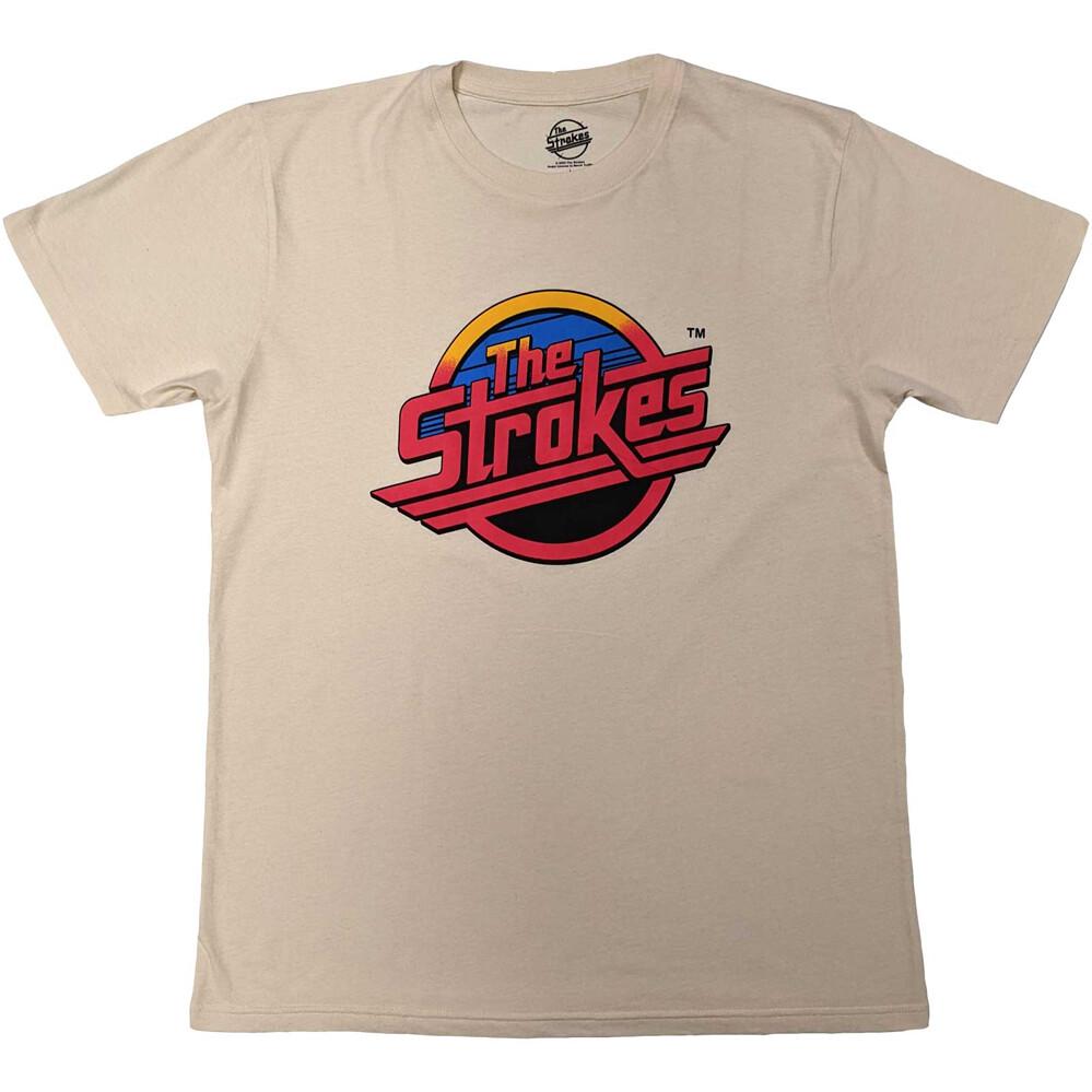 The Strokes - Red Logo - Natural  t-shirt Unisex T-Shirt M