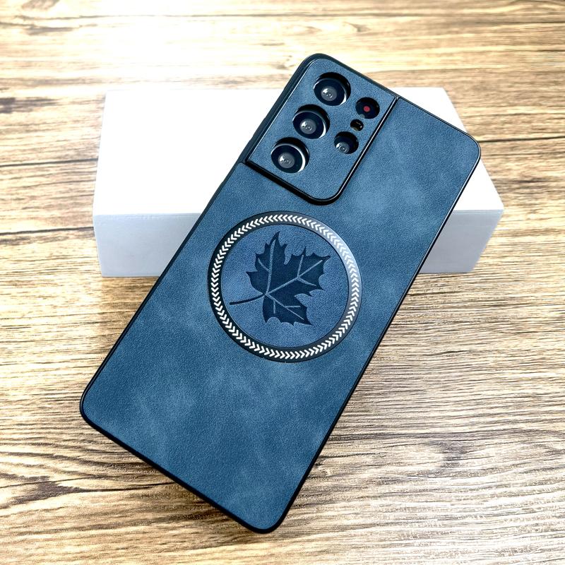 Retro Leather Case For Samsung Galaxy S25 S24 S23 S22 S21 Note 20 Ultra FE S 25 S24FE S25Ultra For Magsafe Wireless Charge Cover