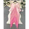 Women's Wear Niche Style Contrast Color Stitching Tassel Dress