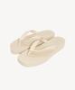 Sleepers Tapered Platform Flip-Flop Eggnog