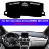 Car Dashboard Cover Carpet For Mercedes-Benz B-Class (W246) 2012 - 2018 2019 B-Klasse B160 B180 B200 LHD RHD DashMat 2017 2016