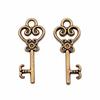 Simple Skeleton Key Charms Multi Color Alloy Pendants For Vintage Themed Jewelry
