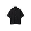Black Oversize Half Shirt Cwsam25311bkx