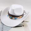Western Cowboy Style Tibetan Fashion Top Hat Autumn/Winter New Collection Deer Skin Velvet Large Edge Riding Hat
