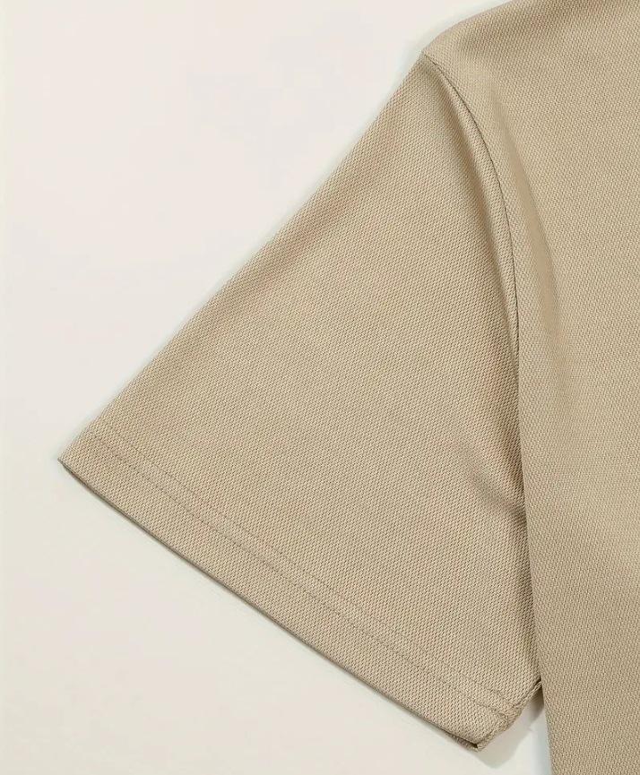 2024 Men's Trendy Casual Stand Collar Short Sleeve Polo Shirt