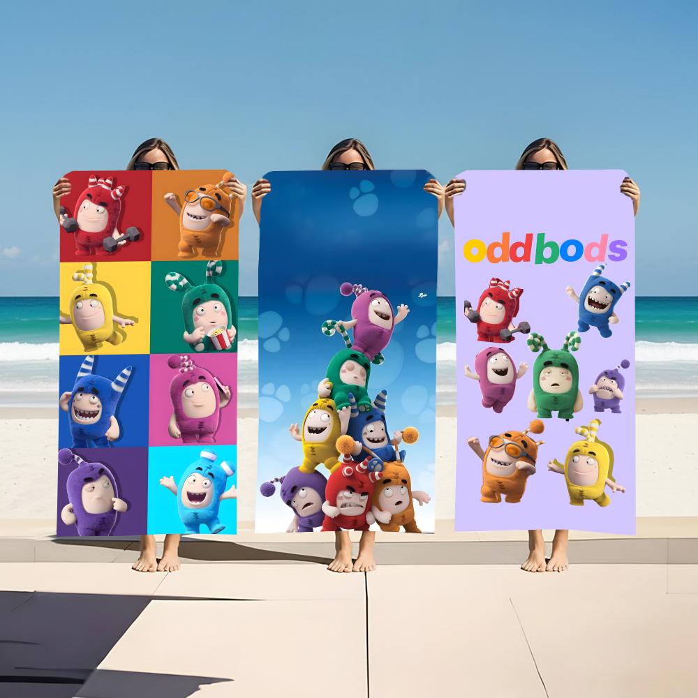Jmg Household Supplies Cartoon O-Oddbods Towel Microfiber Beach Towel, Quick-Dry, Sand-Free, Ultra-Fine Fiber, Super Soft.