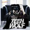 Teen Wolf Throw Blanket Cover Flannel Blankets for Beds Sofas Warm Bed Sheet Soft Bedding Bedroom Decor Fans Gift