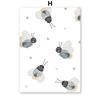 Boho Cartoon Bear Hedgehog Mouse Balloon Leaf Posters Art Prints Canvas Painting Wall Picture For Baby Kids Room Home Decoration