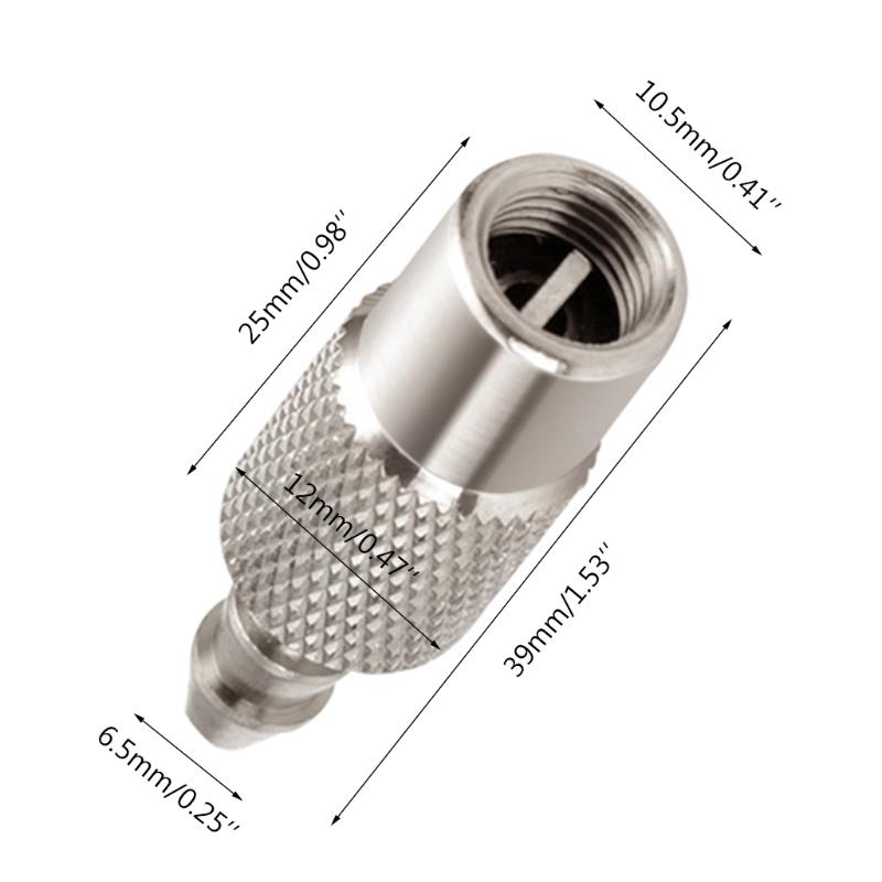 6.5mm Air Line Hose Compressor Fitting Connector MetalNozzle for Pneumatic Tools Quick Release Connector