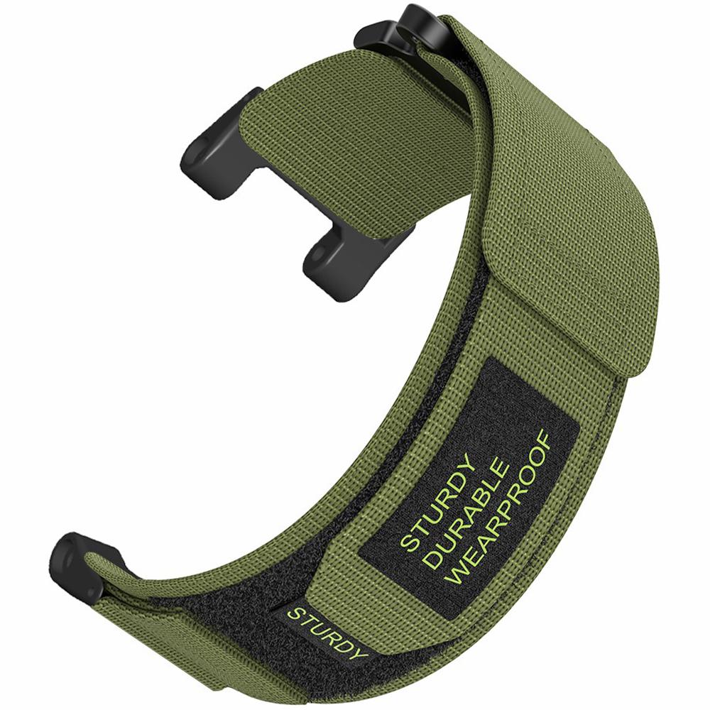 For Huami Amazfit T-Rex/T-Rex Pro Outdoor Sports Watch Strap Magic Tape Adjustable Nylon Band