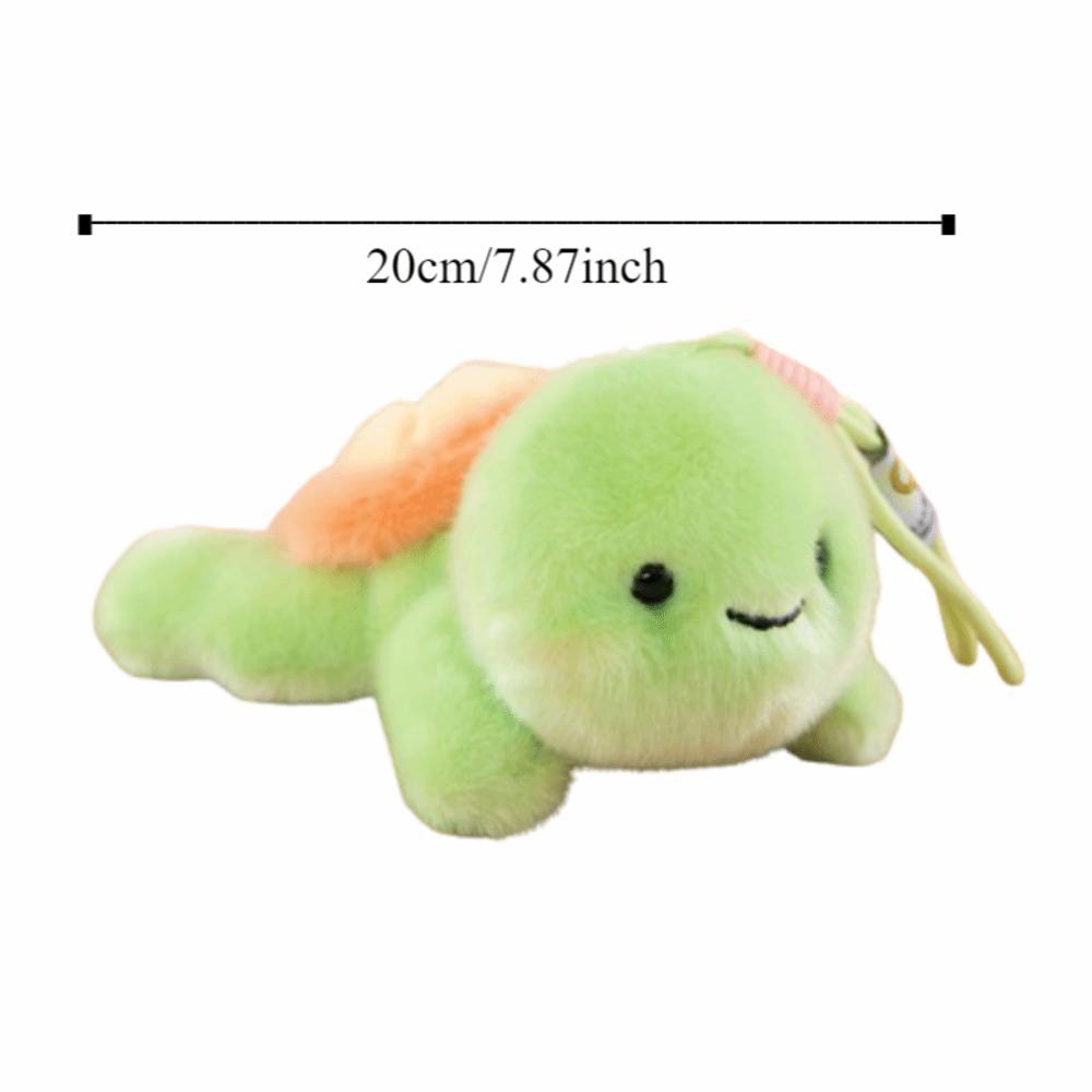 Watermelon Grape Turtle Plush Keychain PP Cotton Green Doll Key Ring Birthday Gift