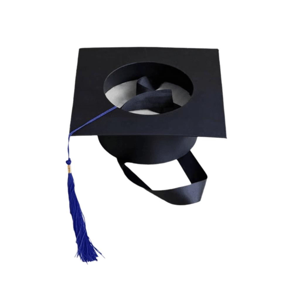 Cap Shaped Graduation Cap Floral Arrangement Base Bachelor Cap Floral Holder Florist Supplies синий