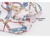 Women's Autumn/Winter Multi-Color Chain Print Stand Collar Long Sleeve Shirt