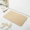 Memory Foam Absorbent Bathroom Door Mat with Non-Slip Design