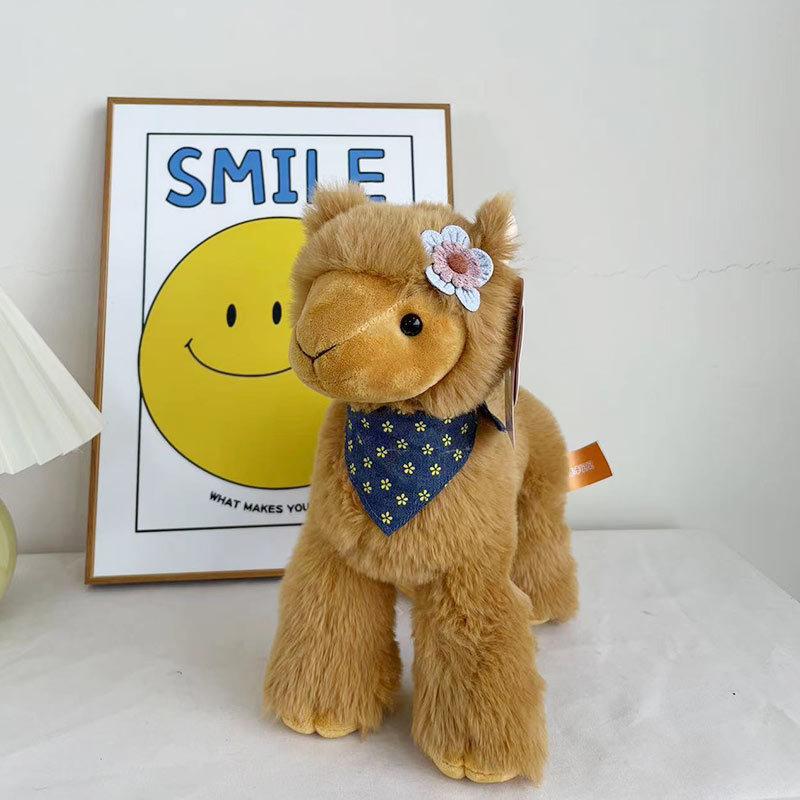 Cute Alpaca Plush Toy Doll For Girls Sleeping Pillow Can Stand Doll For Girls Birthday Gift