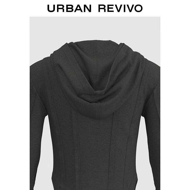 UR Women's Stacked Sleeve Slim Fit Hooded Jacket