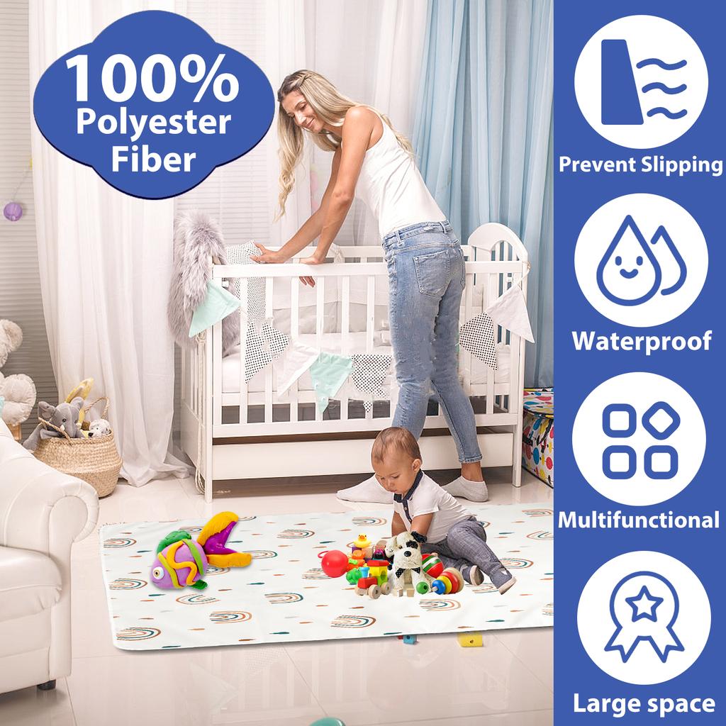 Baby Essstuhlmatte Rutschfest Hochstuhl Essensfänger Wasserdicht Baby Kleckermatte Hochstuhl Füttermatte Wiederverwendbare Baby Unterlage