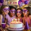 Half Face Kids Party Mask Multiple Colors Children Costume Mask Festive Half Face Mask  Party