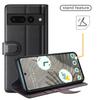 For Google Pixel 7 Pro 5G Phone Cases Genuine Split Leather Wallet Mobile Cover Stand