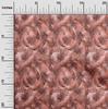 oneOone Cotton Cambric Dark Rose Brown Fabric Tropical Fabric For Sewing Printed Craft Fabric By The Yard 42 Inch