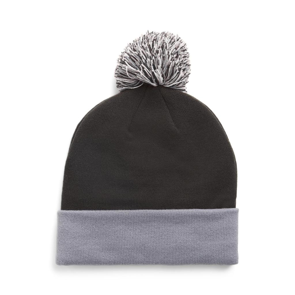 Puma Removable Pom Size Free Size Men's Beanie, Golf, 024810, Black/Slate Sky,