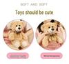 Adorable Seven-Color Teddy Bear Plush with Ribbon - Perfect Claw Machine Prize or Small Gift