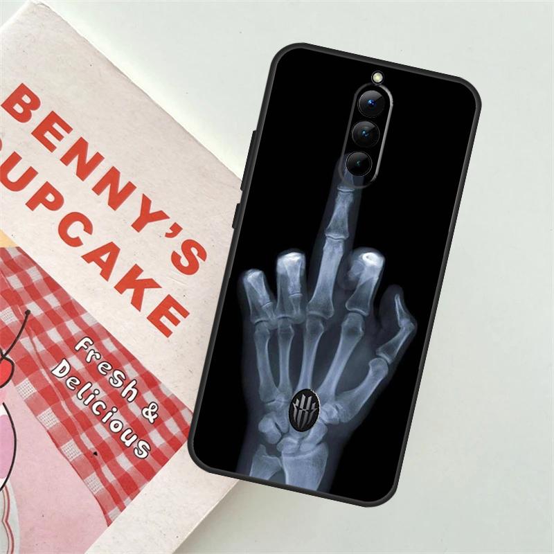 Skeleton Middle Finger Case For ZTE Nubia Red Magic 9 Pro Plus 5S 5G 6R 6 7 6S 7S 8 8S Pro Plus Back Cover Funda