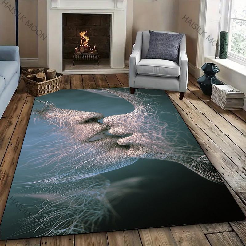 17 Styles Artistic Love Theme Printed Carpet Living Room Bedroom Sofa Office Large Area Decorative Mat Kids Play Rugs Warm Gift