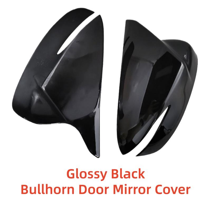 

Bullhorn Door Mirror Cover For Mazda CX4 2017 2018 Exterior Scratch Protective Car Decoration Stickers Glossy Black