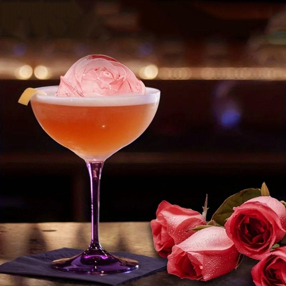 Reusable Ice Cube Molds Love Heart-shaped Ice Mould Tray Cocktail Rose Ice Mold  Home