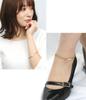 [close to me] St Special Edition Simple Stainless Steel 2-Way Pair Bracelet Anklet (S and S with Diamond Charm) Gold Matching Set