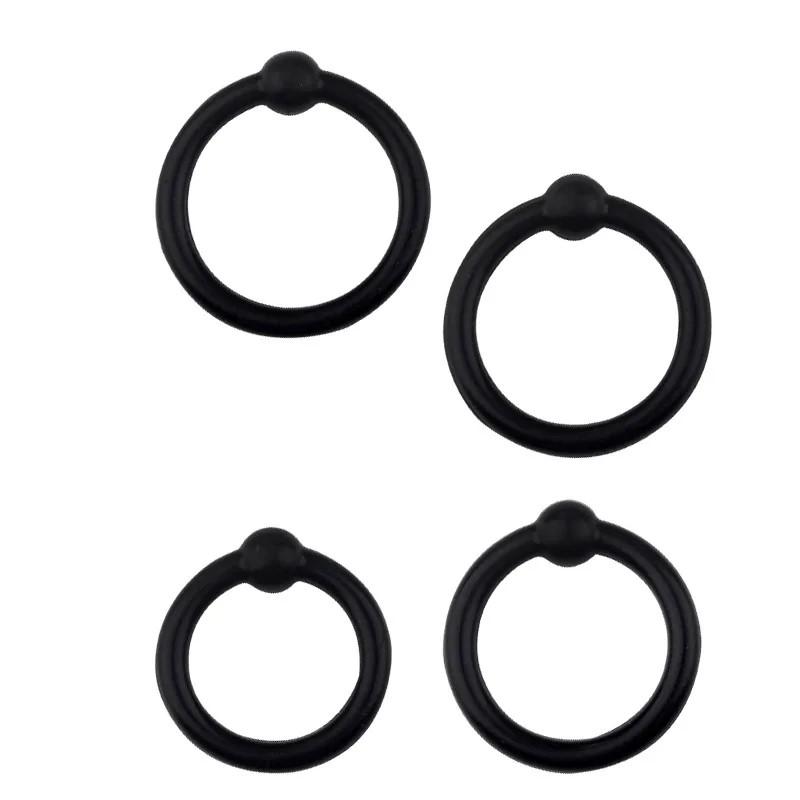 4ks/Sada kroužků Prsten na penis pro muže Cockring Prsten na penis Sexshop Prsteny na penis pro Dicka silikonové
