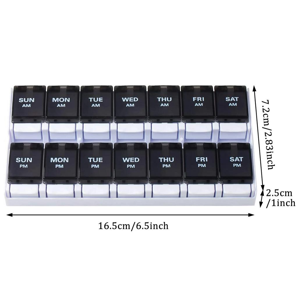 Pill Organizer Box AM PM Pill Distribution Container Portable Travel Tablets Vitamins Medicinel Cases Box Fish Oil/Supplements
