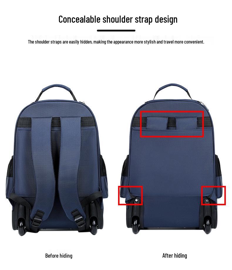 2024 Stylový batoh na kolečkách pro studenty - Velká kapacita pro muže a ženy