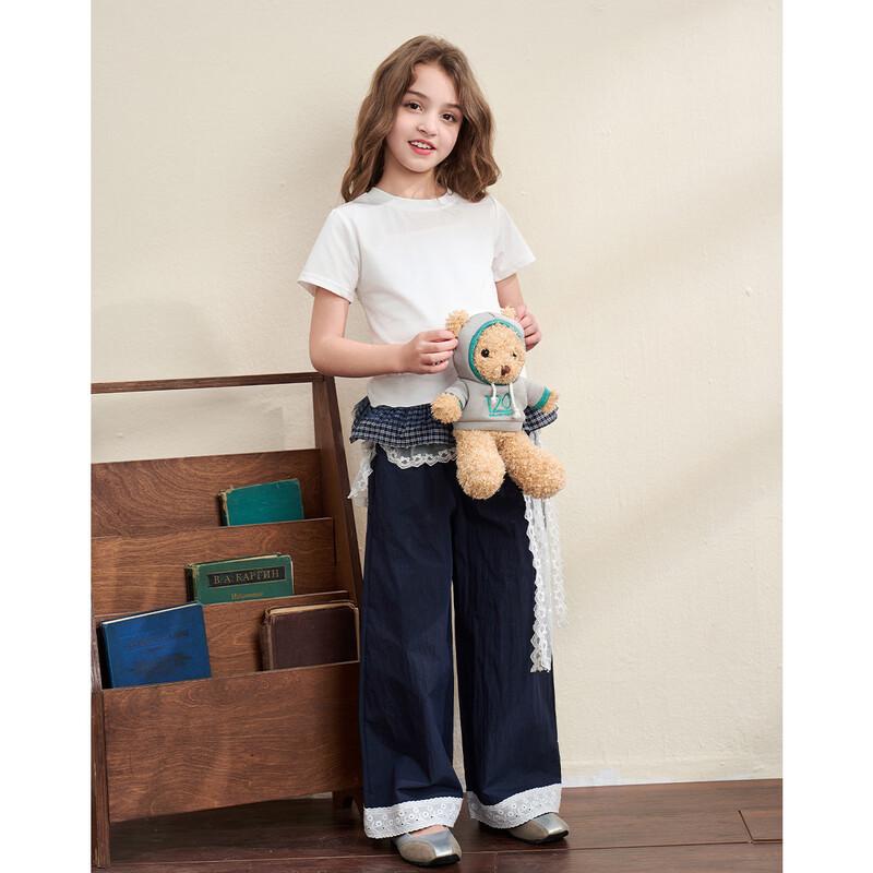Montagut Girls' Summer Bow T-Shirt & Pants Set
