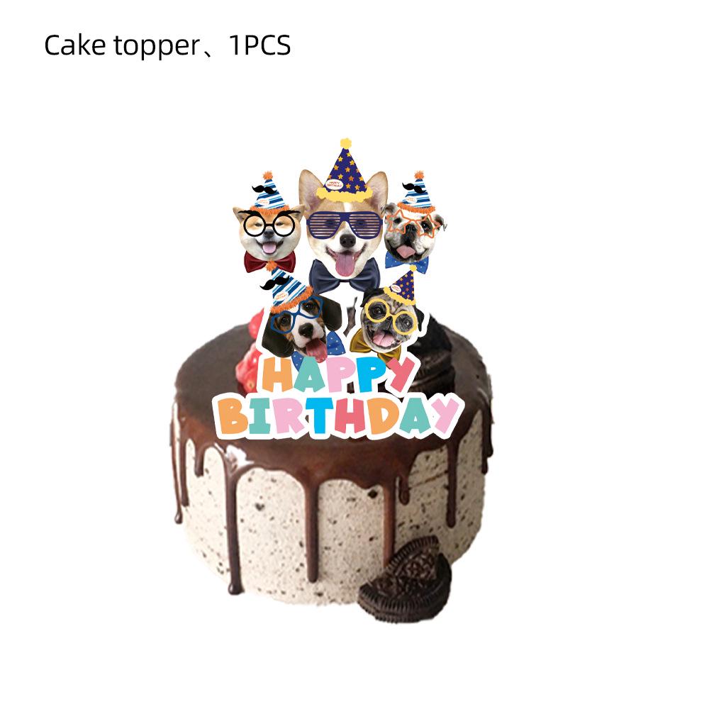 Cartoon Dog Paw Party Set: Disposable Tablecloth, Plates & Napkins for Pet-Themed Birthday