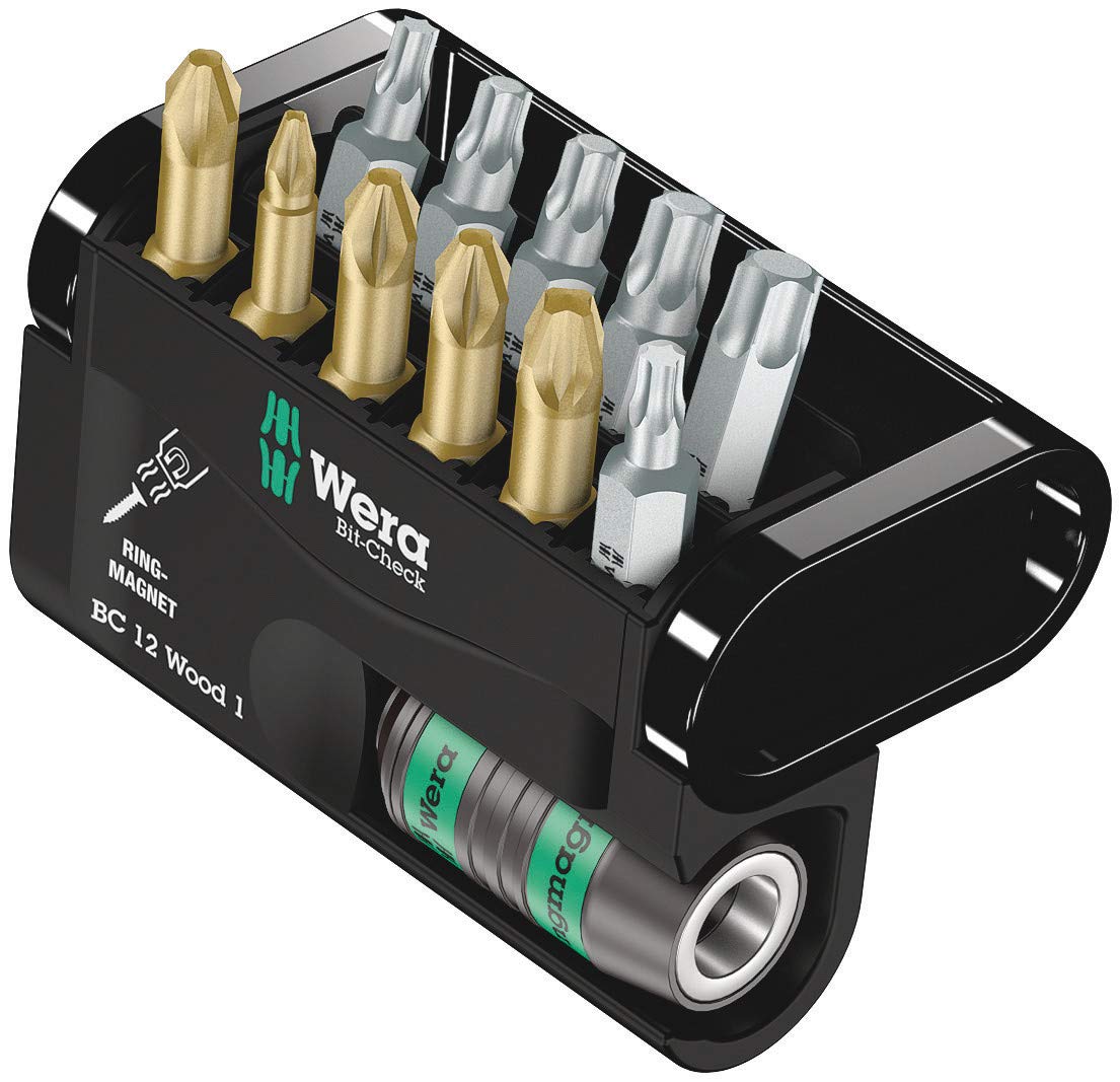 

Набор из 12 бит для деревообработки WERA Bit Check 057423