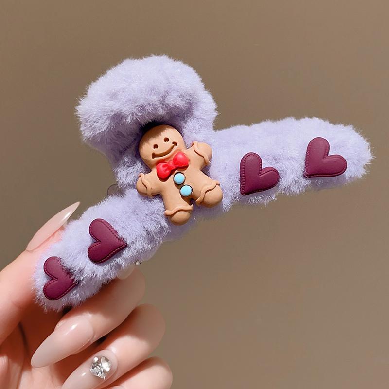 

Christmas Cartoon Shark Plush Claw Clip - Cute Winter Hair Accessory