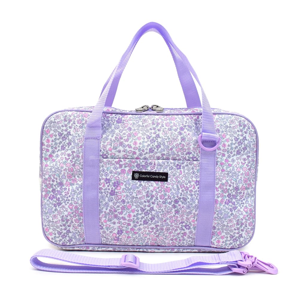 COLORFUL CANDY STYLE Calligraphy and Lightweight Mesh Floral by Elementary with Shoulder Set, Water-Repellent (Side Type), Mist, Kuretake, School,