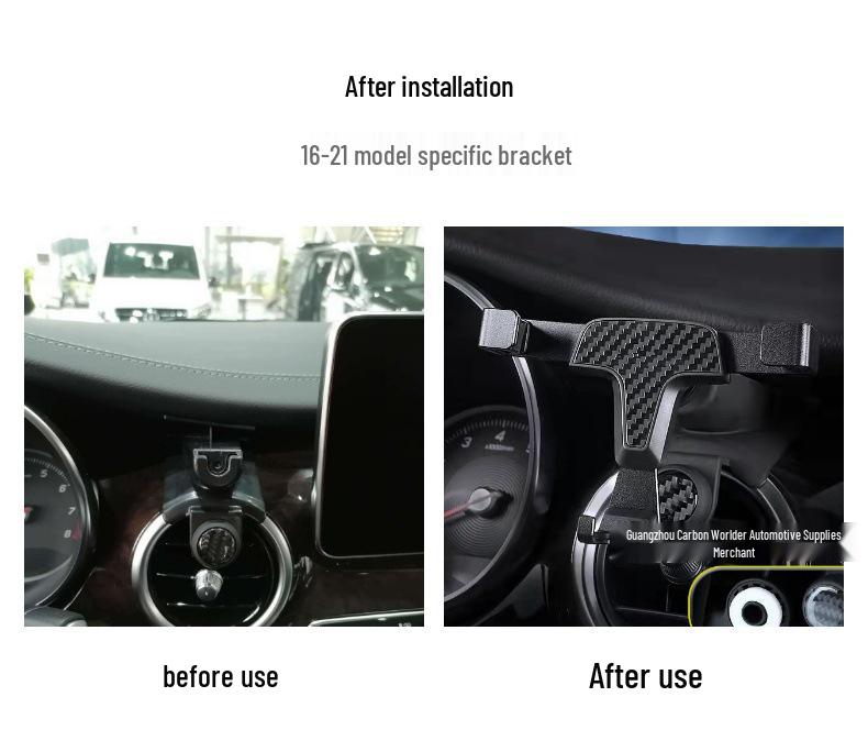 Benz V260 Car Air Vent Phone Mount with 17mm Ball Head for Navigation