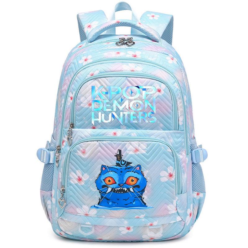 KPOP Demon Hunter Girls Printed Backpack Teen Girls Student Backpack Children's Large Capacity Backpack Cute Cartoon