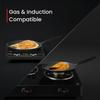 TreegoArt Fashion Non-Stick Dosa Tawa Induction Base Griddle Pan Indian Style Round Griddle Compatible Flat Tawa - 9 Inches Diameter
