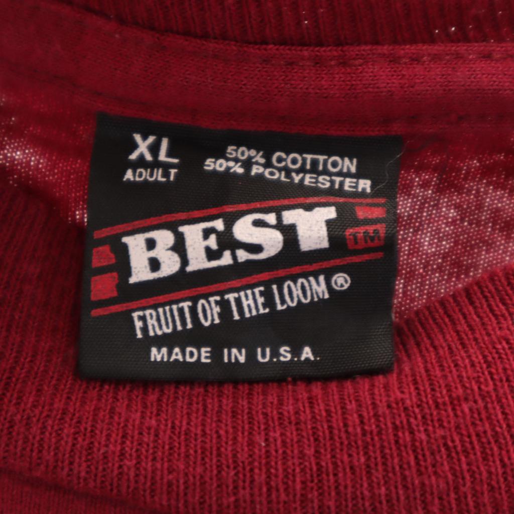 FRUIT OF THE LOOM 90s Made In USA Old Short Sleeve T-shirt Single Stitch Men's Used