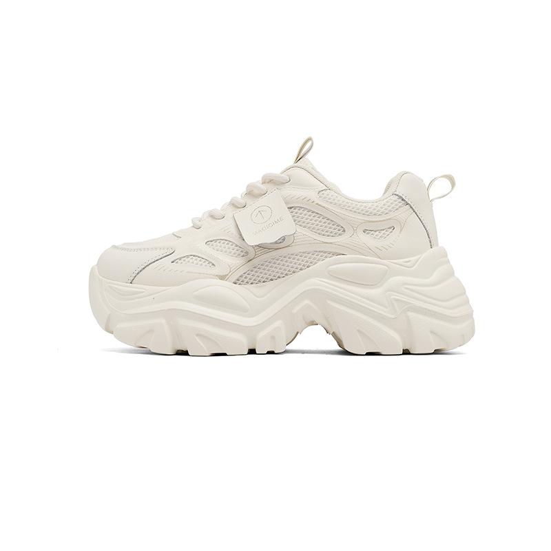 Augustine dad shoes women's summer 2025 new casual little white shoes muffin thick-soled fried street white sneakers