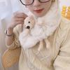 New Plush Scarf Autumn and Winter Warm Student Cute Female Korean Version Ins Fashion Bear Furry Scarf