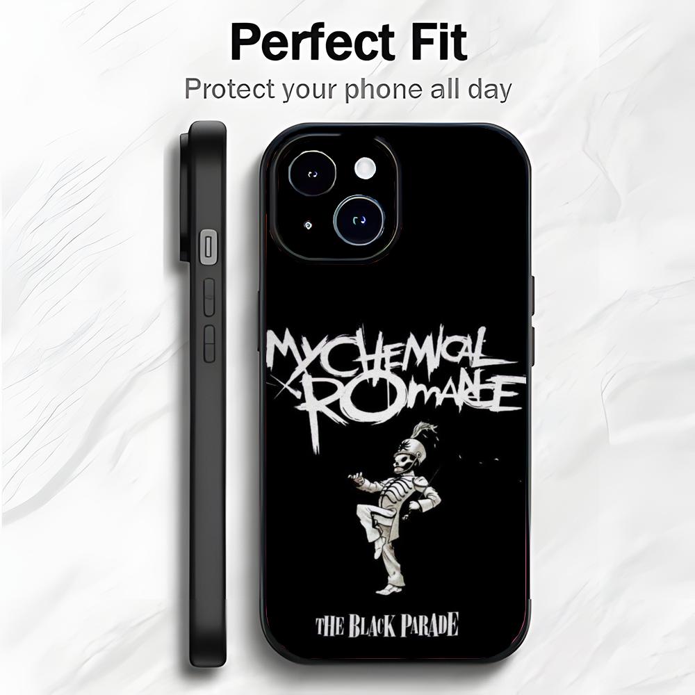 Emo Rock Legends M-My Chemical Romance Phone Case Phone Case Soft Packaging Lightweight For iPhone17 16 15 14 13ProMax