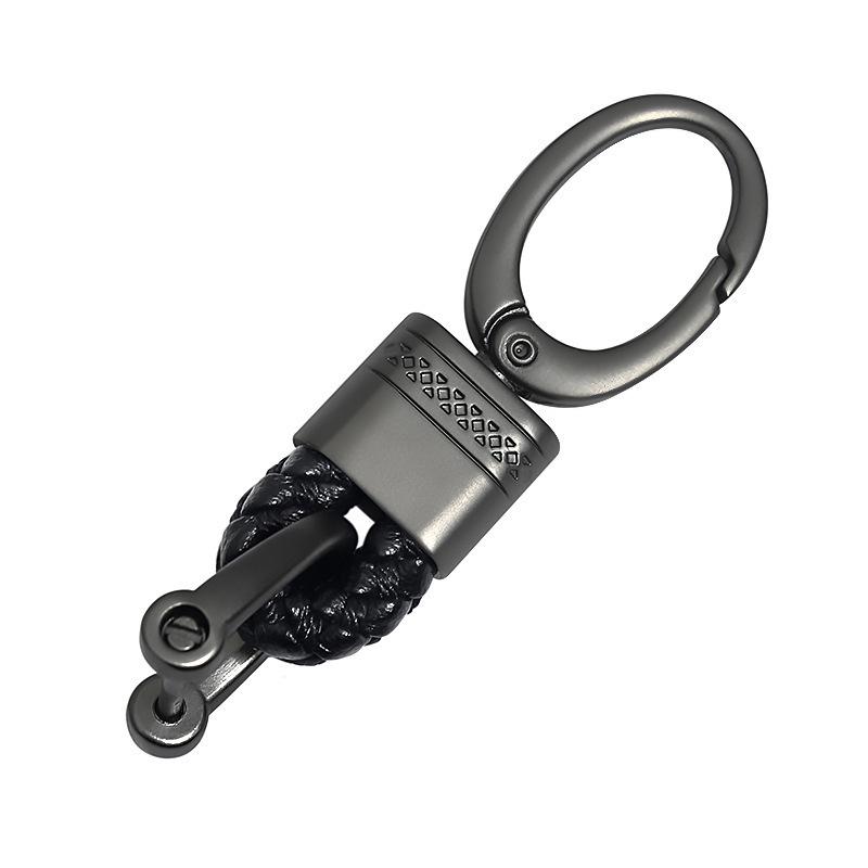 Woven Rope & Metal Keychain Pendant for Students & Couples