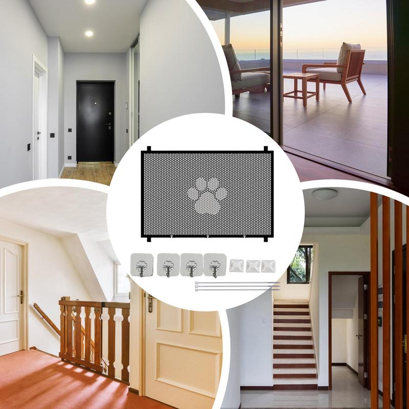 Dogs Screen Mesh Gate for Doorways Stairways Pet Gate for The House Providing a Safe Enclosure for Pets to Play and Rest