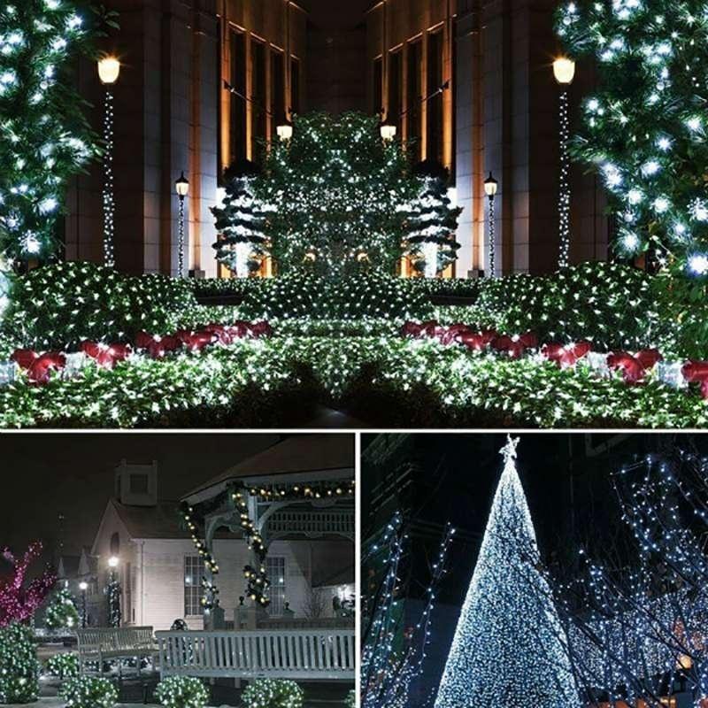 Copper Waterproof Patio Garden Christmas Christmas Lights Wire Solar Power Lights 8 Modes